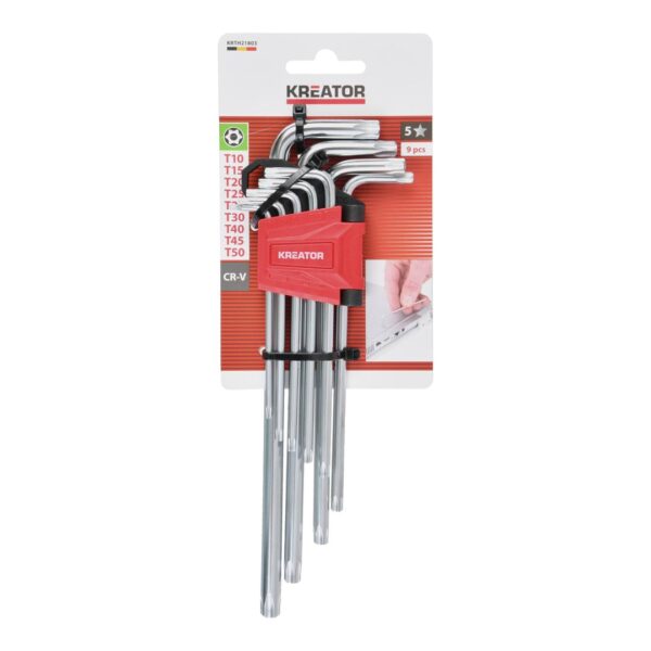 JUEGO LLAVES TORX 9P LONG KRTH21803