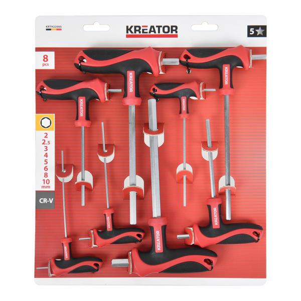 JUEGO LLAVES ALLEN 8P T-HAND KRTH22005