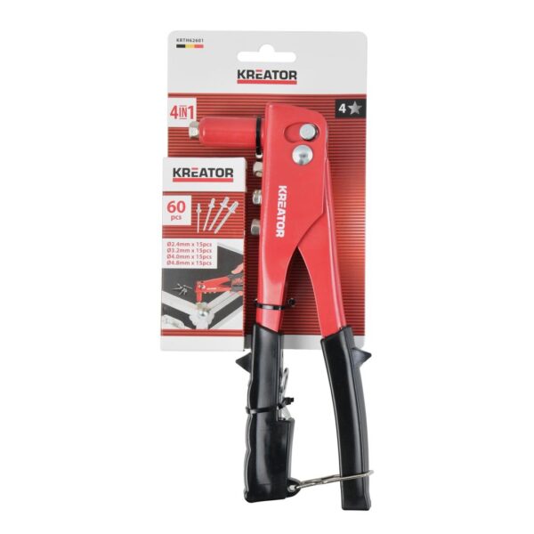 ALICATE DE REMACHAR + 60 PIEZAS KRTH62601